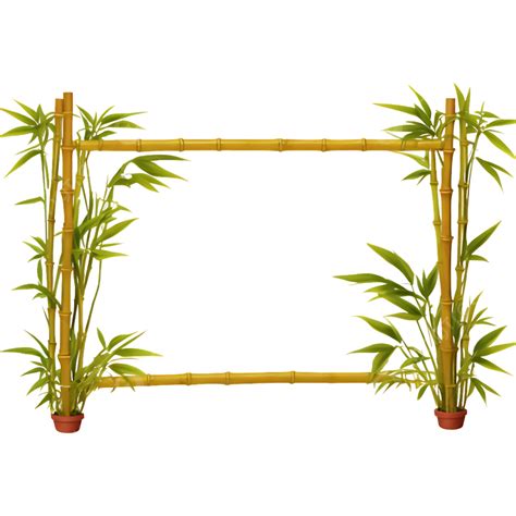 Border Of Bamboo Plants Vector Bamboo Bamboo Tree Bamboo Clipart Png