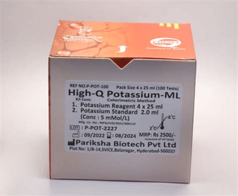 Potassium ML Pariksha Biotech Pvt Ltd