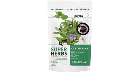 Purella Superfoods Superherbs mieszanka ziół na oczyszczenie 35 g