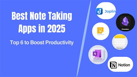 Best note taking apps in 2025: Top 6 to Boost Productivity