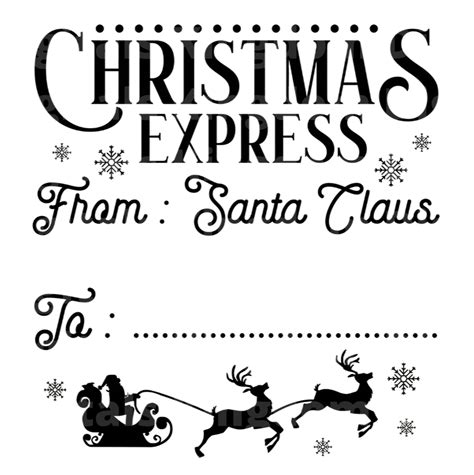 Christmas Express Svg Santa Bag Svg Special Delivery Mail Funny Chri