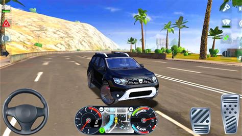 Taxi Sim Gameplay Drive Black Renault Duster In City Star