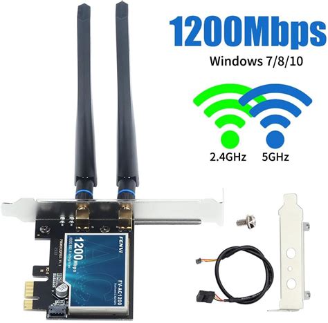 Fenvi Mbps Wireless Ac Tarjeta De Red Pci Desktop Pci Express Pci E