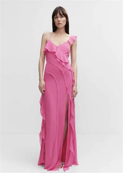 РОЗОВОЕ ПЛАТЬЕ С ВОЛАНАМИ - Tiara Dress