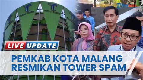 Wali Kota Malang Resmikan Tower Spam Kantor Pusat Tugu Tirta Upaya