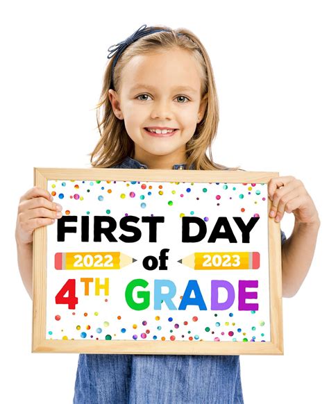 Free Printable First Day of School Signs 2024-25 | School signs, First