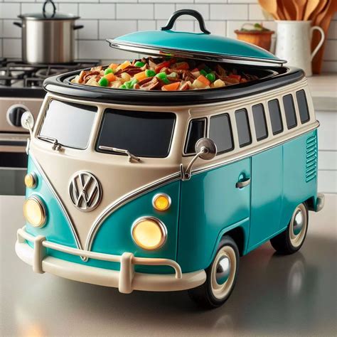 Volkswagen Bus Slow Cookers Retro Cooking Charm