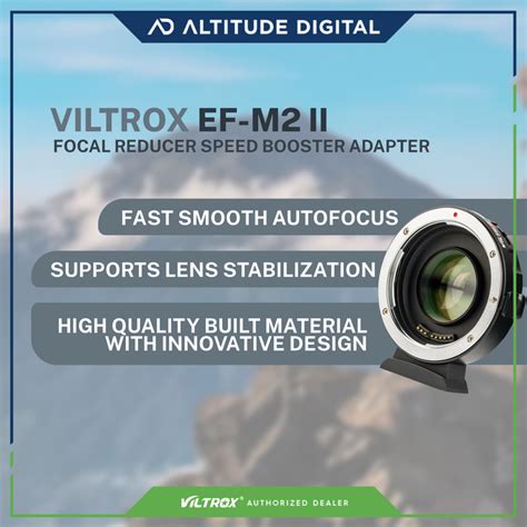 VILTROX EF-M2 II Focal Reducer Speed Booster Adapter