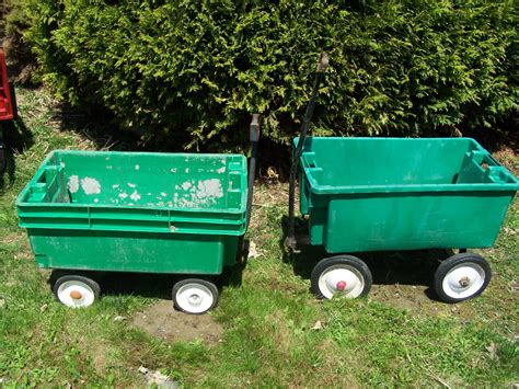 Recycle Bin Wagon Wheels Perfect Garden Wagon Garden Wagon