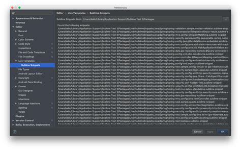 Sublime Snippets Support Intellij Ides Plugin Marketplace