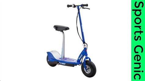 Razor E300s Adult 24v High Torque Motor Electric Powered Scooter W Seat Blue Youtube