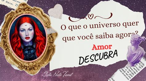 O que Universo quer que você saiba agora YouTube