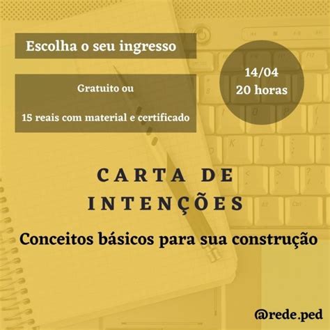 Roda De Conversa Carta De Inten Es Conceitos B Sicos Para Sua