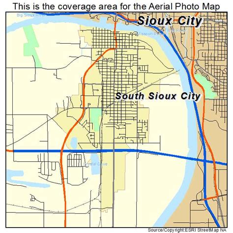 Aerial Photography Map of South Sioux City, NE Nebraska