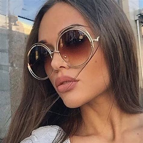 Retro Vintage Oversized Round Sunglasses Top Tier Style