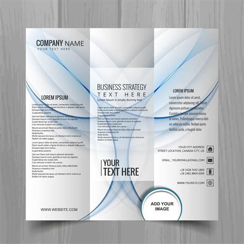 Abstract Wavy Business Brochure Template Design Vector 248643 Vector Art At Vecteezy