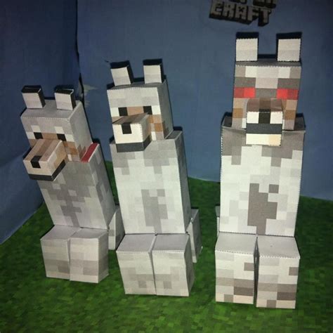 Minecraft Papercraft Dog