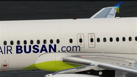 Toliss A319 Air Busan Fictional Livery 8k Toliss A319 X Plane