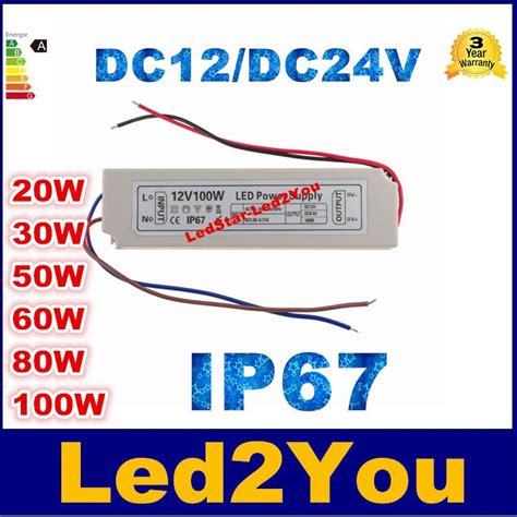 2021 Led Acdc Adapter 12v 24v 20w 50w 80w 100w 90v 265v Waterproof Electronic Lighting