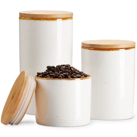 Onemore Ceramic Canisters Set For Kitchen Ceramic