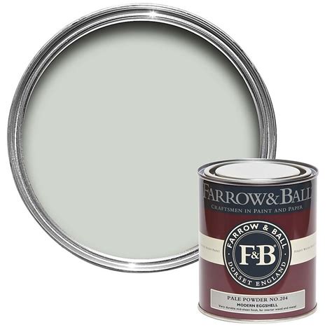 Farrow Ball Modern Eggshell Paint Pale Powder No 204 750ml Homebase