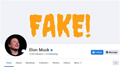 Elon Musks Fake Facebook Fan Page Got Verified And Now That Account Is