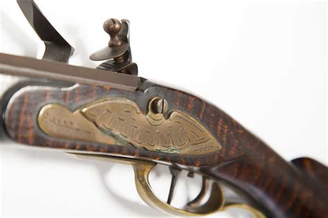 Reproduction Kentucky Flintlock Rifle With 41 Octagon Rifled Barrel