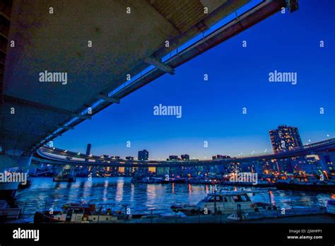 Bayshore Route And Tokyo Sunset Stock Photo Alamy