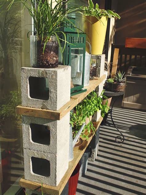 Creative Ways To Create Plant Stands From Cinder Block