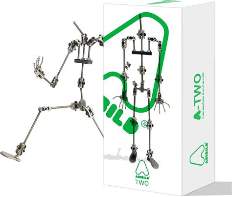 Anibild Two Intermediate Diy Studio Stop Motion Armature Kits Metal