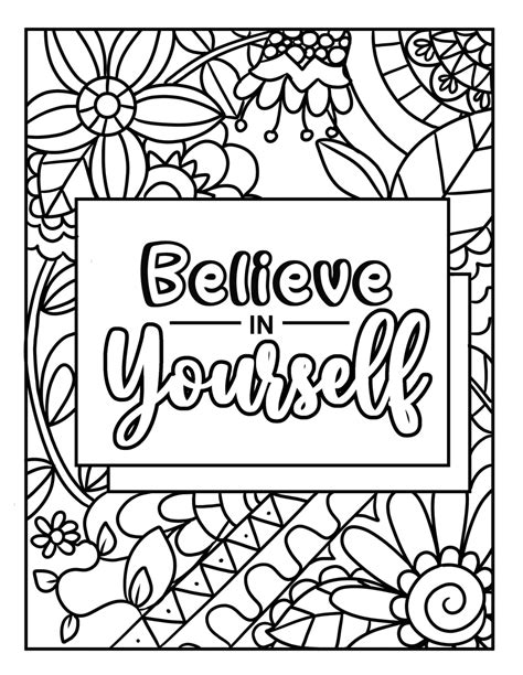 Inspirational Quote Coloring Pages 3 Pages 56 Off