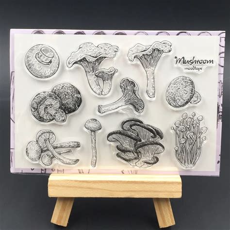 Zfparty Mushroom Transparent Clear Silicone Stamps For Diy Scrapbooking