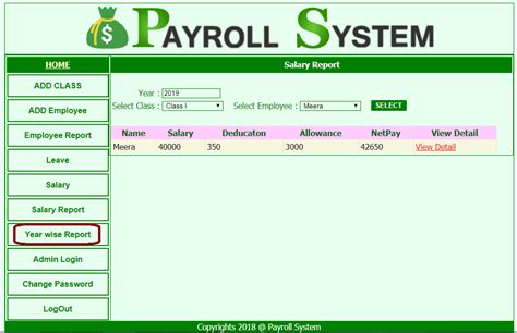 Employee Payroll Management System Project