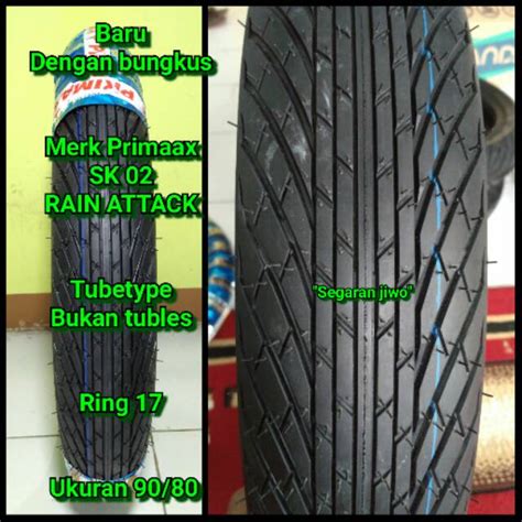 Jual Ban Motor Ring Ukuran Merk Primaax Sk Bukan Tubles