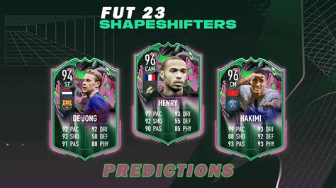 FIFA 23 Shapeshifters Predictions Henry De Jong And Hakimi YouTube