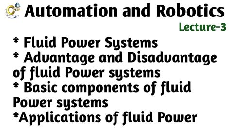 Fluid Power Systems Basis Components Of Fluid Power Systems YouTube