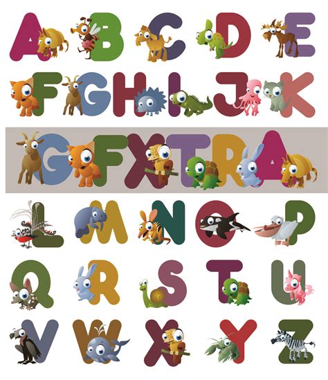 Cartoon Alphabet Vector At Vectorified Collection Of Cartoon