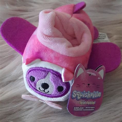 Squishmallows Toys Nwt Airplane Squishville Squishmallow Vehicle