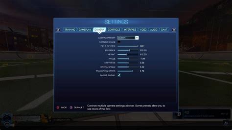 The Best Rocket League Settings Youtube