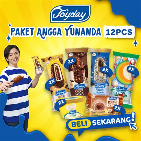 Promo Joyday Ice Cream Package Angga Yunanda Pack 12pcs Es Krim Mix