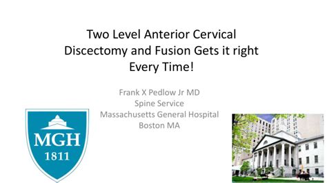 [ppt] Two Level Anterior Cervical Discectomy And Fusion Gets It Right