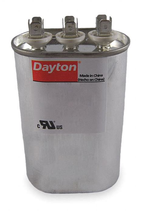 DAYTON Oval 440V AC Motor Dual Run Capacitor 2MEA6 2MEA6 Grainger