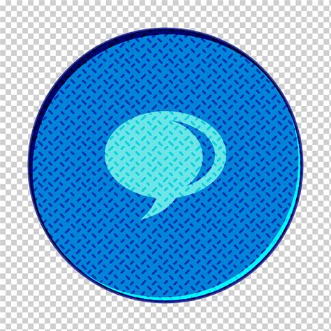 Gg Icon Talk Icon Biru Aqua Turquoise Electric Blue Circle Azure