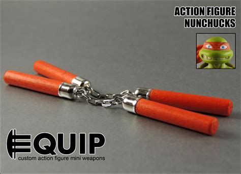 TMNT Teenage Mutant Ninja Turtles Michelangelo Custom Nunchucks ...