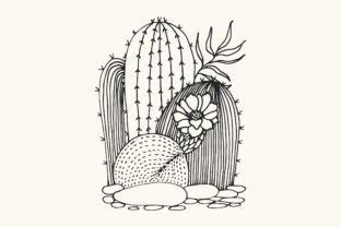 Cactus Line Art Graphic By Pick Craft Creative Fabrica