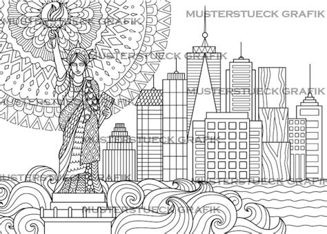 Livre De Coloriage Cities Pour Adultes Livre De Coloriage De Etsy France