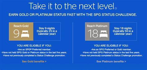 Earn Spg Gold And Platinum Status Fast With Challenge Points Miles