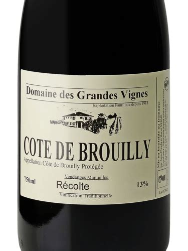 Domaine des Grandes Vignes Côte de Brouilly Vivino