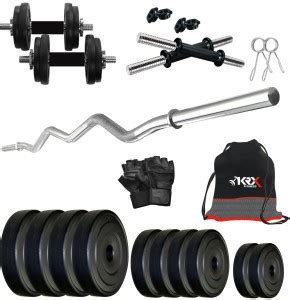 KRX 20 Kg PVC COMBO 4 SL Home Gym Combo Price In India Buy KRX 20 Kg