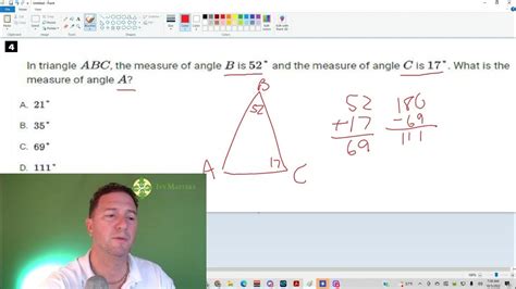 Digital Sat Practice Test 1 Math Number 4 Youtube